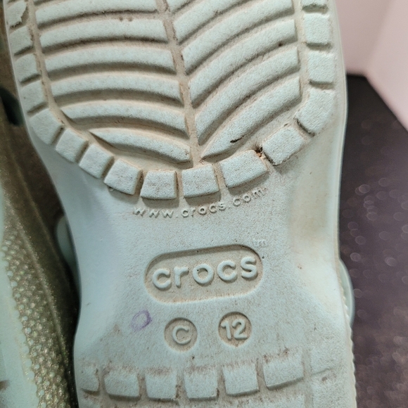 Crocs Blue Glitter Clogs - Picture 8 of 8